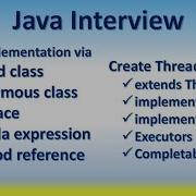 Собеседование по Java Создание потока с использованием интерфейсов Runnable Callable Execut