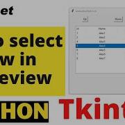 Buttons To Move UP Or DOWN Row Selection In Tkinter Treeview