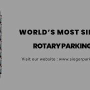 Sieger Rotary Parking System Space Saving Solutions For The Urban Landscape
