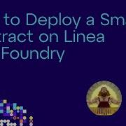 How To Deploy A Smart Contract On Linea Using Foundry