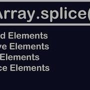 JavaScript Tutorial Array Splice