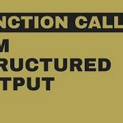LLM Structured Output For Function Calling With Ollama