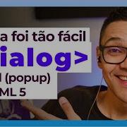 Modal Popup FACINHO Com HTML CSS E JS Tag Dialog HTML 5