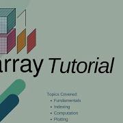 Xarray Tutorial Xarray Fundamentals