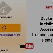 One Dimensional Array Declaring Initializing Accessing