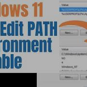 Set The PATH Environment Variable In Windows 11 Windows11