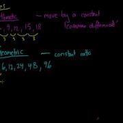 Arithmetic Vs Geometric Sequences