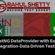Интеграция TestNg DataProvider и Excel для тестирования на основе данных Selenium