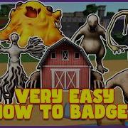 HOW TO GET ALL 33 BADGES In SCP MORPH Roblox
