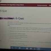 NPTEL Data Structures And Algorithms Using Python Week 6 QUIZ Solutions