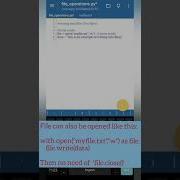 Writing Into A Text File Using Python Using Python On Android PYDRO 3python