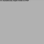 JQuery Add Remove Dynamically Input Fields In PHP