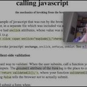 Validate Client Side Via Js