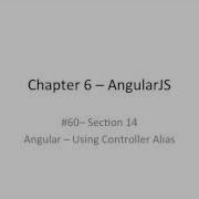 Angularjs Web Programming Striversity 06 14 62 AngularJS Using Controller Alias