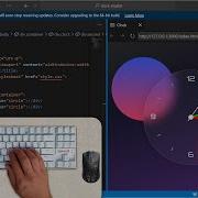 ASMR Coding Glassmorphism Style Analog Clock No Talking