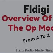 Overview Of All The Fldigi Op Modes
