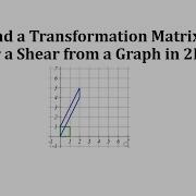 Find The Transformation Matrix For A Shear From A Graph In 2D