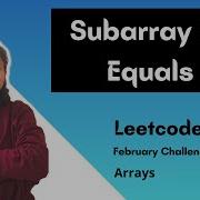 25 Subarray Sum Equals K Leetcode 560 Array Prefix Sum
