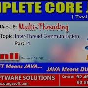 Core Java Multi Threading Inter Thread Communication Part 4