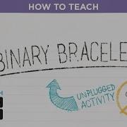 Unplugged Lesson In Action Binary Bracelets