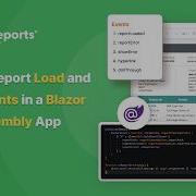 Обработка событий загрузки отчетов и ошибок в приложении Blazor WebAssembly