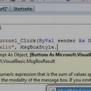 Visual Basic 2008 Tutorial 2 MsgBox GERMAN