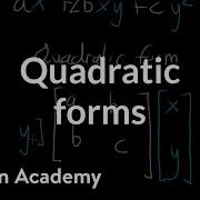 Expressing A Quadratic Form With A Matrix