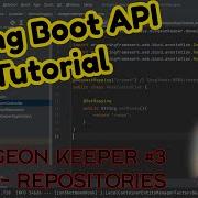 Spring Boot API Tutorial 3 Data Layer With Repositories