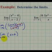 Ex 3 Determine Limits Analytically By Factoring