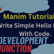 Manim Tutorials 1 Creating Text In Manim With Python Code Learn Animation Basics