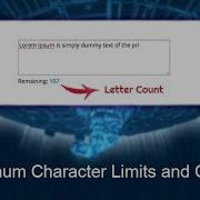 Letter Count How To Limit The Number Of Character In Textarea JQuery