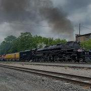 The World S Largest Steam Engine UP Big Boy No 4014 Departing Sayre NY On NS Southern Tier