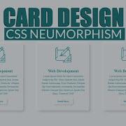 CSS Neumorphism Card UI Hover Effects Services Card Design Soft UI Design