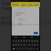 Find Sin Cos Tan In C Shorts Clanguage