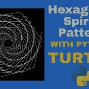 Hexagon Spiral Art Python Turtle Graphics Tutorial