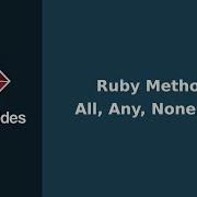 Ruby Methods All Any None One