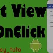 ListView And OnClick Items Android Studio Tutorial Beginners HD All About Android