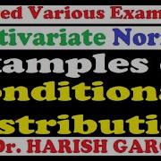 Examples Of Conditional Distribution Easiest Way Multivariate Normal Distribution