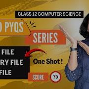 FILE HANDLING Questions Python Text Binary CSV File Class 12 Computer Science