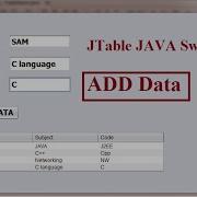 JTable In JAVA Swing ADD Data Into JTable