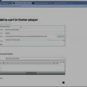 ZoomSounds WordPress Audio Player Add To Cart Button In Sticky Player