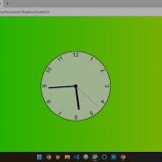 Wall Clock Using HTML CSS JS With Source Code
