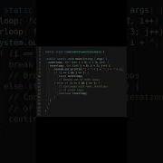 Breaking Free Using Labeled Statements In Java