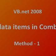 ComboBox Tutorial 1 VB Net 2008