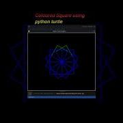 Amazing Design With Square In Python Turtle