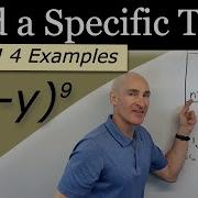 Find A Specific Term In A Binomial Expansion Quickly