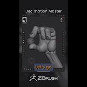 Decimation Master In ZBrush To Reduce File Size