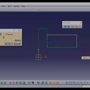 11 Dimensional Constraints Rectangle CATIA Sketcher