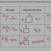 MAP4C 1 4b Optimize Perimeter And Area