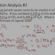 Combustion Analysis Sample